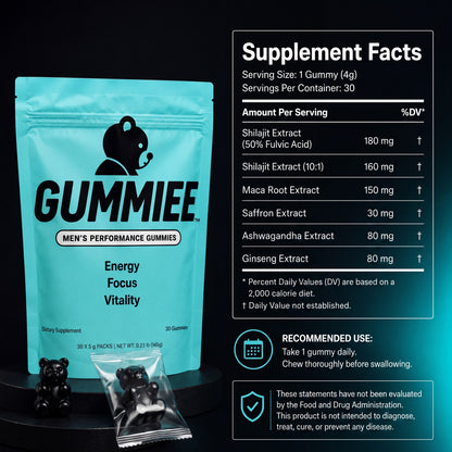 Daily Energy & Focus Gummies For Men